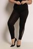 Picture of LEGGING WITH VERTICAL CHIFFON DETAIL